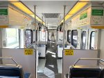 Interior of the VTA Light Rail Vehicle 